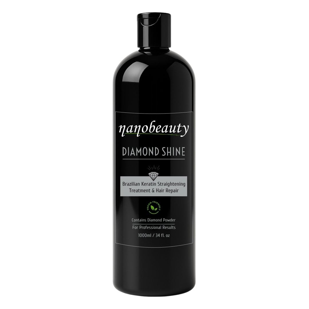 Complex Brazilian Keratin Hair treatment, Nanobeauty Diamond Shine, 1 Litre BOTTLE (1000ml)
