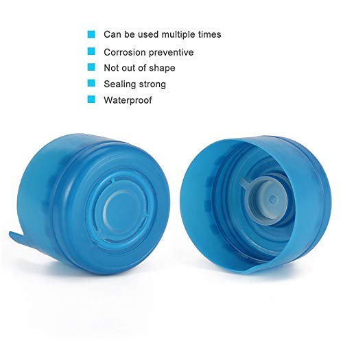 Lot Of 3 Anti-Splash Caps For 3 & 5 Gallon Water Bottles - 55mm Snap-On Peel-Off Tops