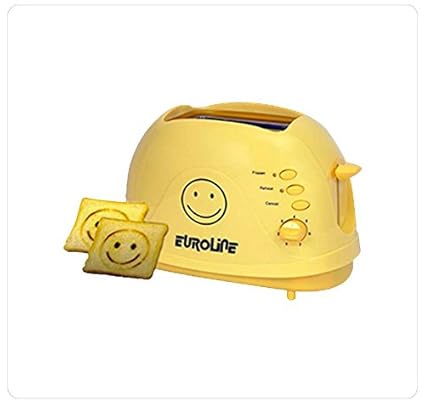 EUROLINE (SMILEY ) POP UP TOASTER 2 SLICE 750 W