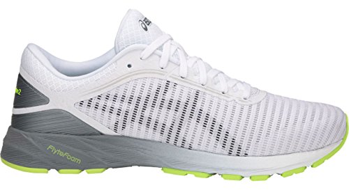 ASICS T7D0N Men's Dynaflyte Running Shoe, White/Black/Stone Grey - 11