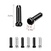 Fiada 180 Pieces Cable End Crimps Bike Cable End Caps Cable Caps for Bike Shift Alloy Road Mountain Bikes Brake Tips Shifter (Black and Silver)