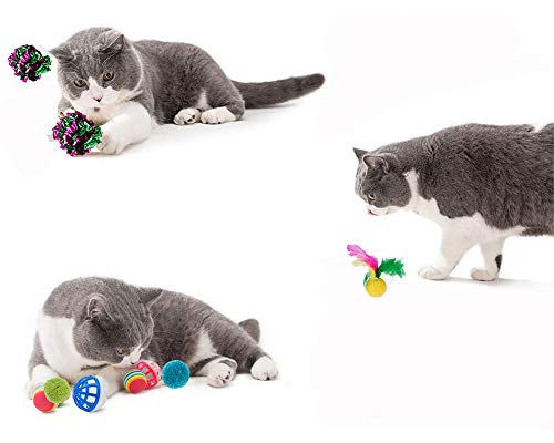 21-Pcs-Cat-Toys-for-Indoor-Cats-Collapsible-Cat-Tunnel-Interactive-Feather-Teaser-Wand-Ball-Toy-for-Kitten-Cats 21 Pcs Cat Toys for Indoor Cats Collapsible Cat Tunnel Interactive Feather Teaser Wand Ball Toy for Kitten Cats