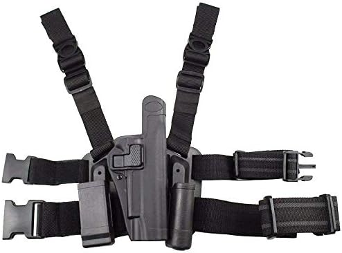 quanlei Quick Tactical Right Hand Paddle Belt Leg Thigh Hard Drop Level 2 Holster for Colt 1911