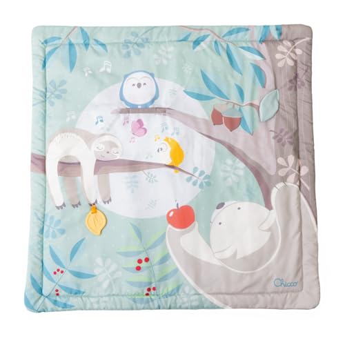 Chicco, Spielmatte 2in1, Elektronisches Paneel, Lichter, Geraeusche und Klassische Musik, Tag- und Nachtmodus, Kompatibel Next2Me und Holzbetten, Babyspielzeug ab 0 Monaten