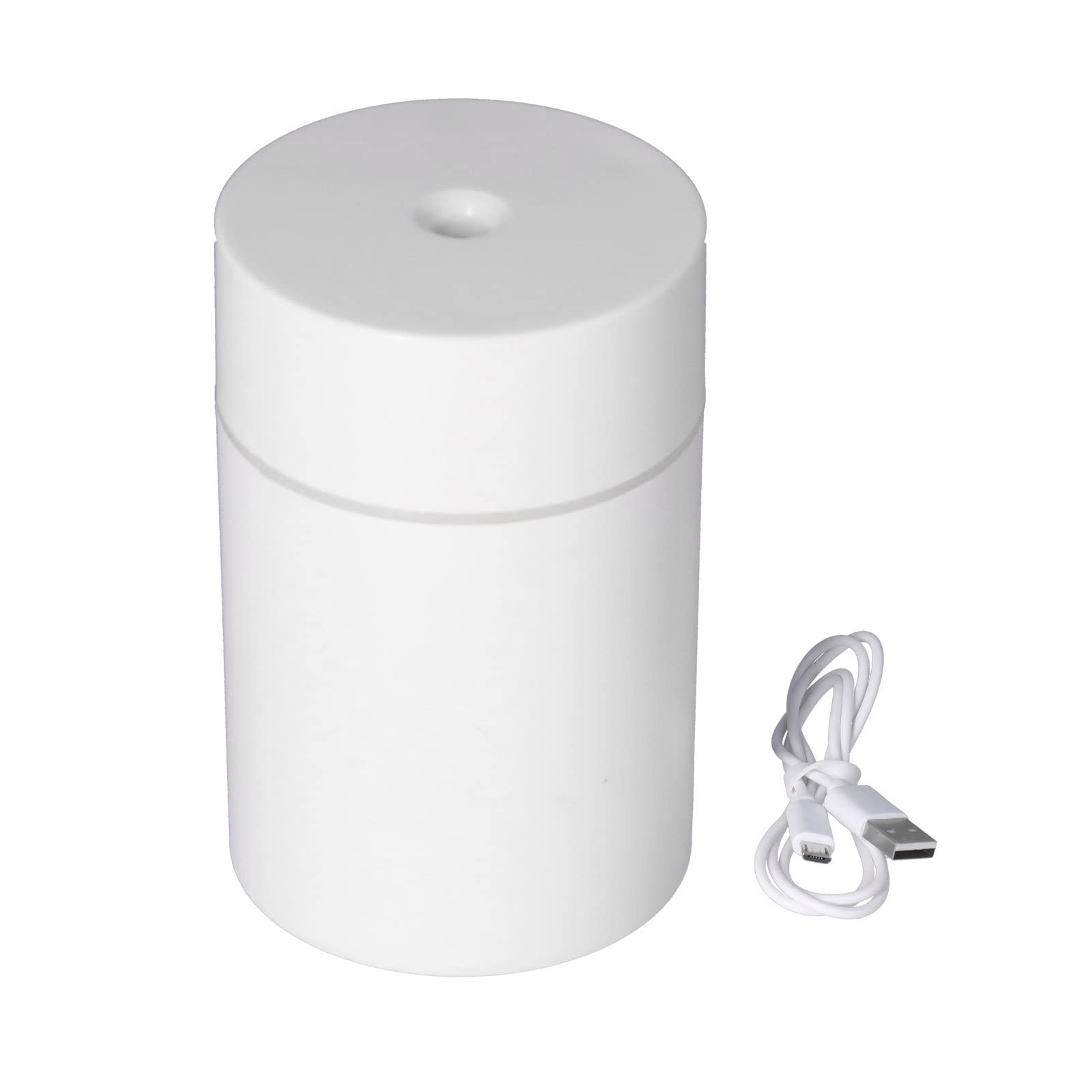 Atyhao 300ml Mini Humidifier, USB Personal Desktop Air Humidifier with Night Light for Bedroom, Living Room, Office (White)