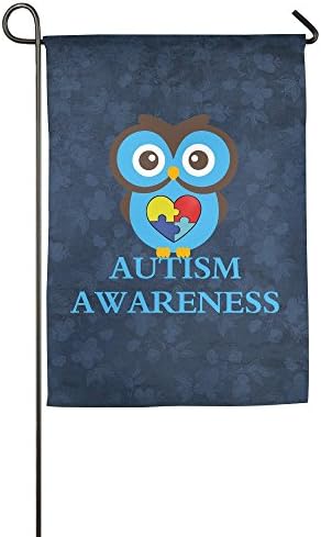 Autism Awareness Owl Garden Flag 12" X 18"