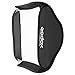 Godox 32x32 inches / 80x80cm Portable Foldable Studio Flash Softbox Diffuser kit with Bowens Mount Speedring and Carrying Case for Portraits,Product Photography and Video Shooting with USB LED