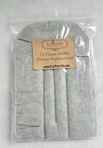GRAY fleece Duster refill replacement, washable, reusable, eco-friendly