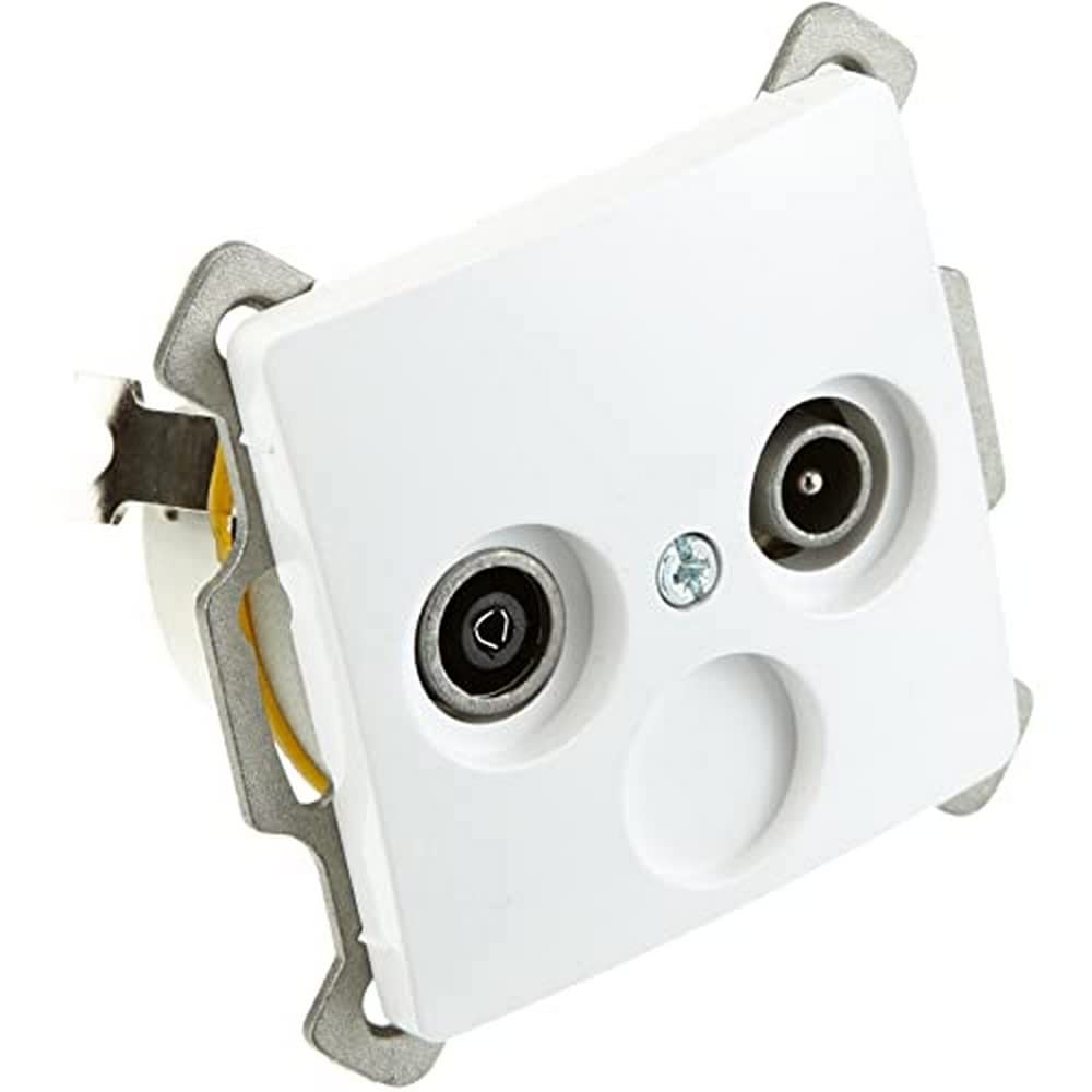 Kopp 921302089 Paris Antenna Socket TV/RF Arctic White 2-Way