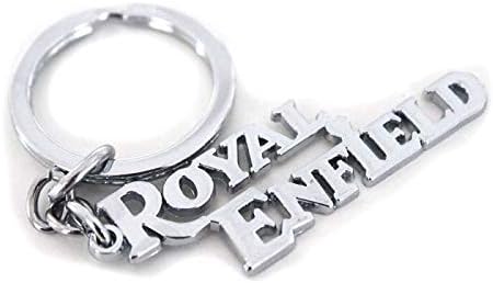 Atargoods Royal Enfield Design Silver Metal Key Chain
