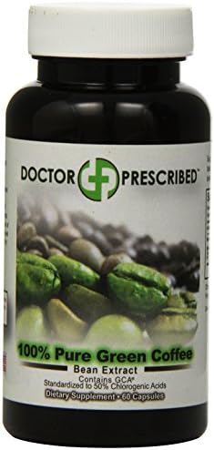 Doctor Prescribed 100% Pure Green Coffee Bean Extract Capsules, 60 Count