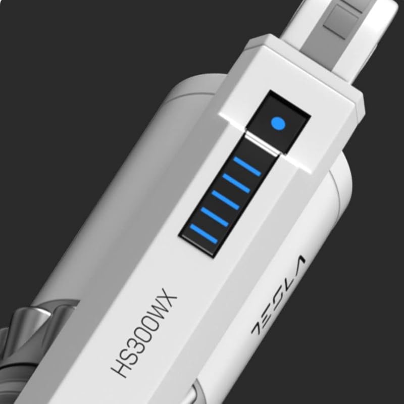 Aspiradora de Mano HS300WX, 200W, Depósito 200ml, Filtro HEPA Lavable, Batería Larga Duración, 2 Velocidades, Blanco — foto 6 de 8