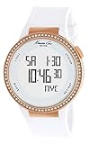 Kenneth Cole New York Women's KC2697 KC-Touch Digital Gold Case White Silicon Watch