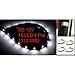 4 Pcs 30cm Car Truck Flexible Waterproof LED Light Strip White (White)