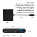 USB C to HDMI Adapter, Bambud USB 3.1 Type C Hub to HDMI+ USB 3.0 +USB-C Charging Port Converter Cable Compatible with Nintendo Switch MacBook Pro/Galaxy Note8/S8+/S9+/Mate10 Chromebook Pixel (black)