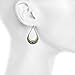 Lux Accessories burnished Gold Boho Casted Dangle Prism Rounded Earrings
