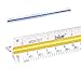 Triangular Architectural Scale Aluminum Ruler for Architects, Engineers and Students (12 Inches) …