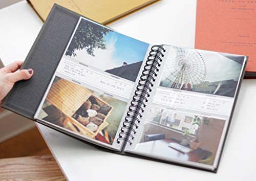 ICONIC Photo in - Spring Photo Album - Album de Photos Slip in Photo Album (4 x 6 inches, Light Gray) - Thumbnail 6