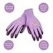 Jardineer 6 Pairs Garden Gloves Women, Nitrile Coated Gardening Gloves for Yard, Cleaning, Fishing and Working (Medium)