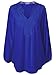 Women Plus Size Chiffon Lace Patchwork Long Sleeve Blouse Top Shirts(2xl-5xl)
