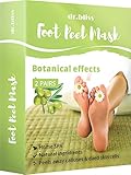 Exfoliating Foot Peel Mask - Exfoliating Sock Foot Mask - Peel Cuticle Remover - Foot Mask for Peeling Away Calluses and Dead Skin Cells - Get Silky Soft Feet Pedicure Kit
