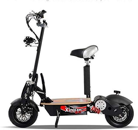 QAS Evo Flash Two-Wheel Electric Scooter, Folding Scooter, Adult Skateboard Electric Car,Black,123Cm