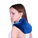 Neck + Shoulder Wrap - Hot & Cold Therapy – Natural Clay Beads - provides moist heat or soothing cool stress and pain relief