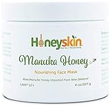 Tightening Face Mask - with Pure Manuka Honey (UMF 12+) - Antibacterial Face Cleanser - Skin Tag & Blackhead Remover - Eczema, Psoriasis & Acne Spot Treatment (4oz)