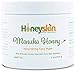 Pure Manuka Honey (4 oz) Smoothing Face Mask, UMF 12+, from New Zealand, Raw, Acne, Dermatitis, Eczema, Psoriasis, Repair Damaged Skin Treatment, Anti Bacterial, Bio Active by Honeyskin Organics