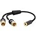 Mediabridge™ 3.5mm Female to 2-Male RCA Y-Adapter (14 Inches) - (Part# MPC-35F-2XRCA)