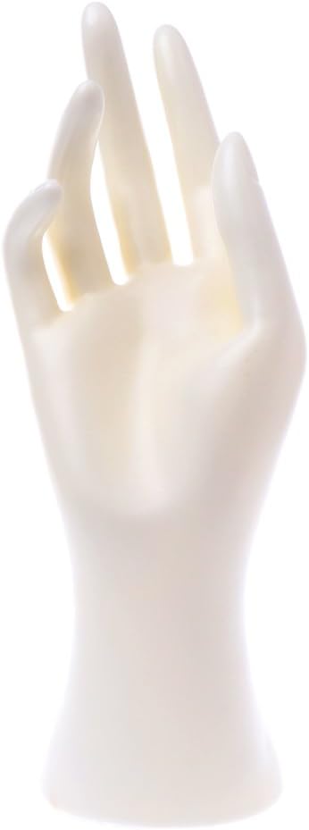 WivilyWivily Mannequin Hand Finger Glove Ring Bracelet Bangle Jewelry Display Stand Holder Display Stands (White)