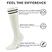 Knee High Cushioned Soccer Socks Teens Youth Football Sock Running socks 6 Pairs Black White Blue transla wonder