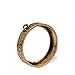 Rosebeading 10pcs 30mm Round Pressed Flower Frame Pendant,Open Back Bezel Pendant,bezels for Resin,Pressed Flower Jewelry,Antique Gold