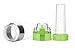 Bottom Loading Fruit Infuser Water Bottle (OneClick Open Lid) - BPA Free Tritan Plastic - Leak Proof - 24oz - Infusion Recipe eBook Included (Green)