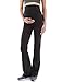 PattyBoutik Mama Bootcut Maternity Yoga Pants (Black M)