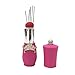 D&D Cute Lipstick Pin Cushion with 5pcs Hand Sewing Needles, Rose Red