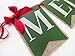 Merry Christmas Banner Holiday Burlap Banner Mantle Decor Handmade