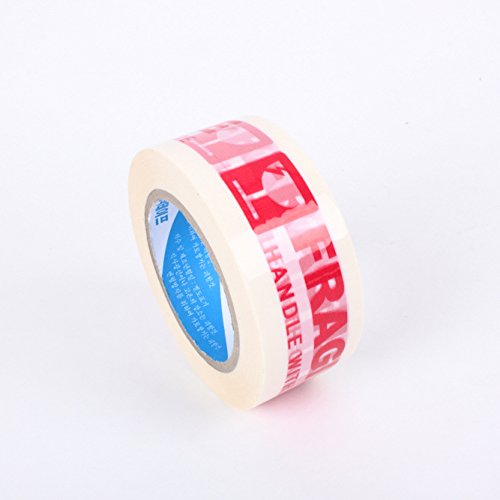 Printed Message Fragile Handle with Care Box Sealing Tape Packaging Tape 330 Feet (110 Yards) - Thumbnail 2