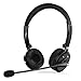 CISNO Over The Ear Wireless Bluetooth Foldable Headset, Noise Cancelling Crystal Clear Headphones with Mic and Volume Control for Trucker Driver, Compatible with iPhone Android MP3/4 TV ...