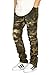 MEN'S CAMO DISTRESSED STRETCH SLIM FIT BIKER JEANS