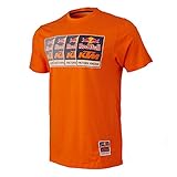 Red Bull KTM Factory Racing Men's Slide Tee Orange X-Large