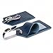 Mont Swiss Genuine Leather Luggage Bag Tags 2 Pieces Set in 2 Colors