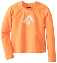 Kanu Surf Little Boys' Toddler Platinum Long Sleeve Rashguards, Orange, 2T