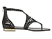 Aldo Women's Xenna Flat Sandal, Black Synthetic, 6.5 B US