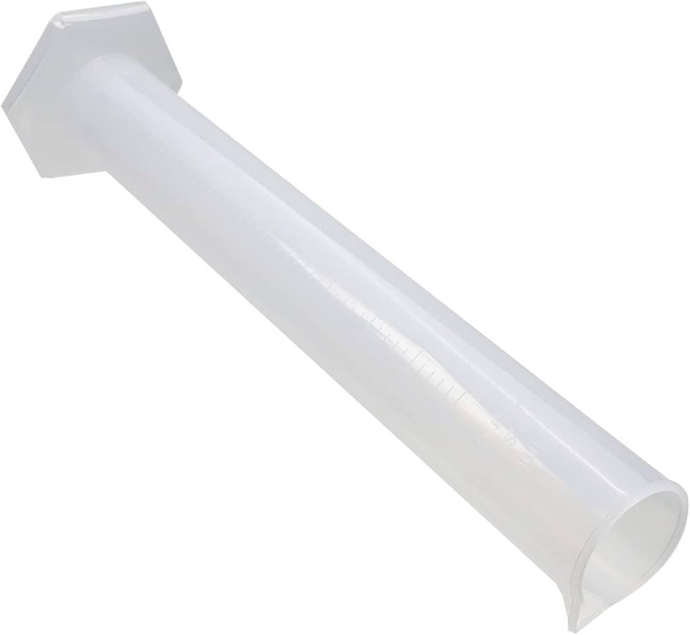 Othmro 250ml Plastic Measuring Cylinder Graduated PP Transparent Lab Kitchen