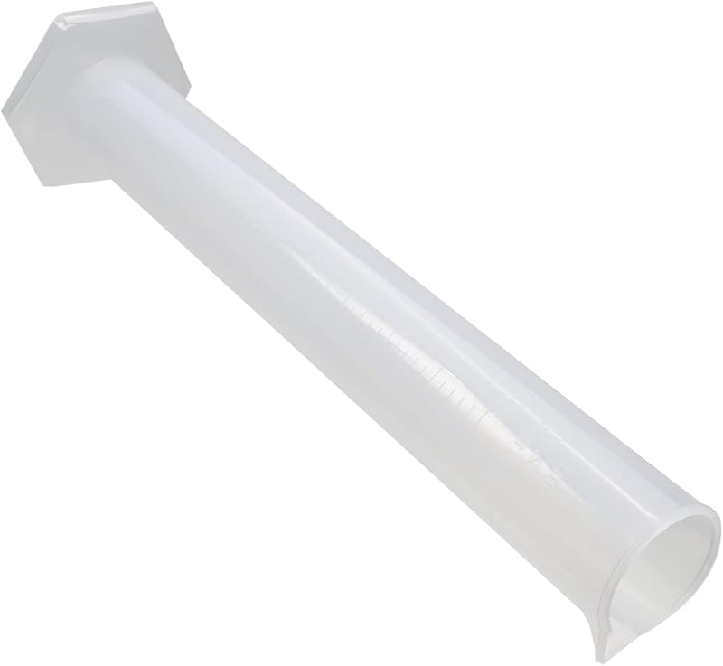 Othmro 250ml Plastic Measuring Cylinder Graduated PP Transparent Lab Kitchen