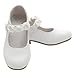 Im Link Girls Ary Jane Flower Accent Flat Dress Shoes Toddler Little Girl