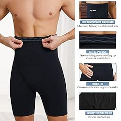 TAILONG Men Tummy Control Shorts High Waist