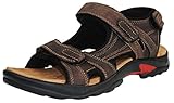 4How Men's Casual Sandals Leather Shoes Outdoor