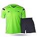 Shinestone Referee Shirts, Men's Soccer Football Sports Referee Umpire Shirt Uniform Jersey Costume Short Sleeves Wicking and Quick Drying for Sports